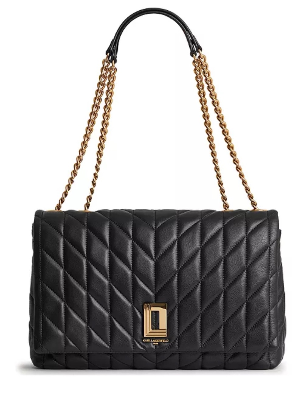 KARL LAGERFELD PARIS Lafayette Large Shoulder Bag